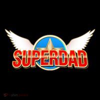 Super Dad Superhero Winged Badge Emblem Women's Hoodie thumb 2