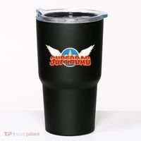 Super Dad Superhero Winged Badge Emblem Tumbler thumb 0