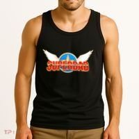 Super Dad Superhero Winged Badge Emblem Tank Top thumb 3