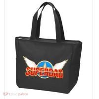 Super Dad Superhero Winged Badge Emblem Tote Bag thumb 3