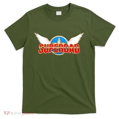 Super Dad Superhero Winged Badge Emblem T-Shirt