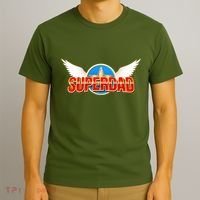 Super Dad Superhero Winged Badge Emblem T-Shirt thumb 3