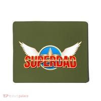 Super Dad Superhero Winged Badge Emblem Mousepad thumb 0