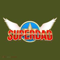 Super Dad Superhero Winged Badge Emblem Mousepad thumb 1