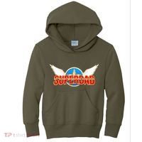 Super Dad Superhero Winged Badge Emblem Kids Hoodie thumb 0