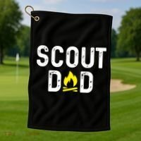 Scouting Dad Scout Dad Father Scout Golf Towel thumb 1