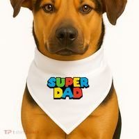 Super Dad USA-Made Doggie Bandana thumb 1