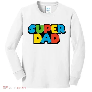 Super Dad Kids Long Sleeve Shirt