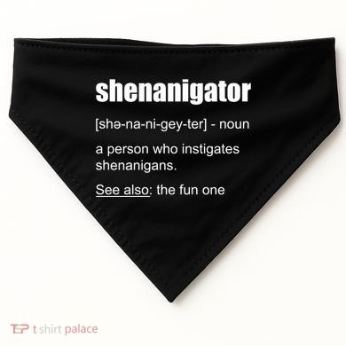 Shenanigator Definition USA-Made Doggie Bandana