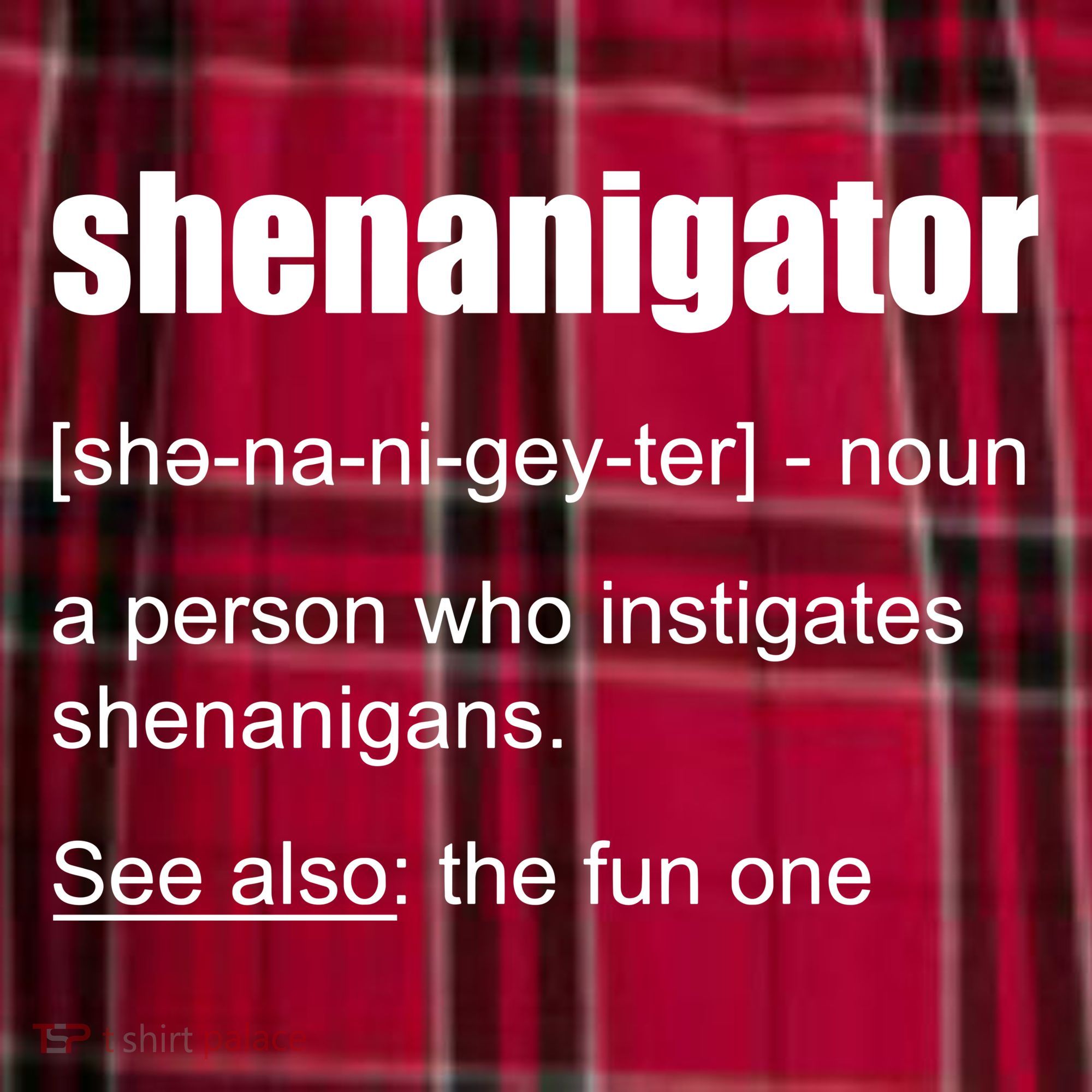 Shenanigator Definition Men's Flannel Plaid Pajama Pants