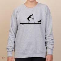 SUP Dog Stand Up Paddle Board Paddling Surf Surfing Women's Sweatshirt thumb 0