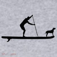 SUP Dog Stand Up Paddle Board Paddling Surf Surfing Women's Sweatshirt thumb 2