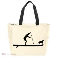 SUP Dog Stand Up Paddle Board Paddling Surf Surfing Tote Bag thumb 0
