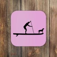 SUP Dog Stand Up Paddle Board Paddling Surf Surfing Coaster thumb 0