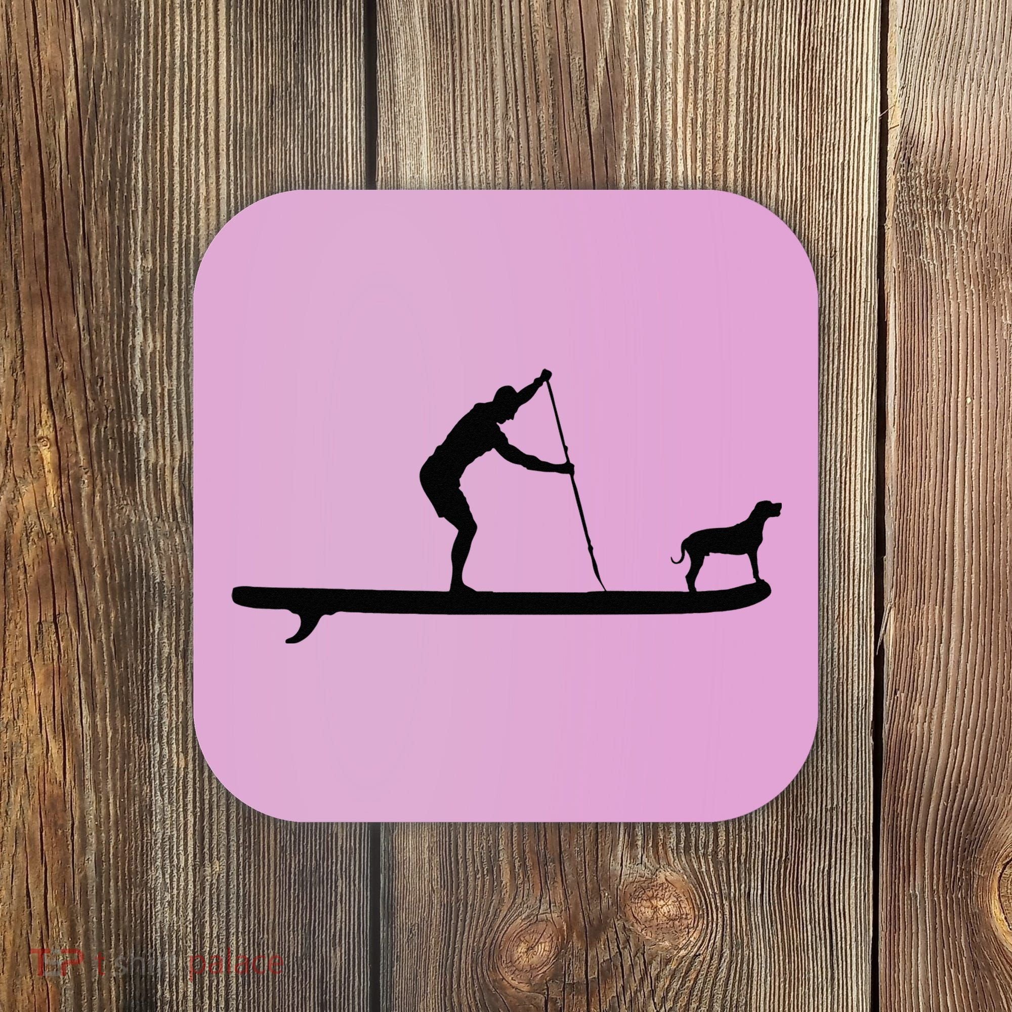 SUP Dog Stand Up Paddle Board Paddling Surf Surfing Coaster