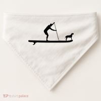 SUP Dog Stand Up Paddle Board Paddling Surf Surfing USA-Made Doggie Bandana thumb 0