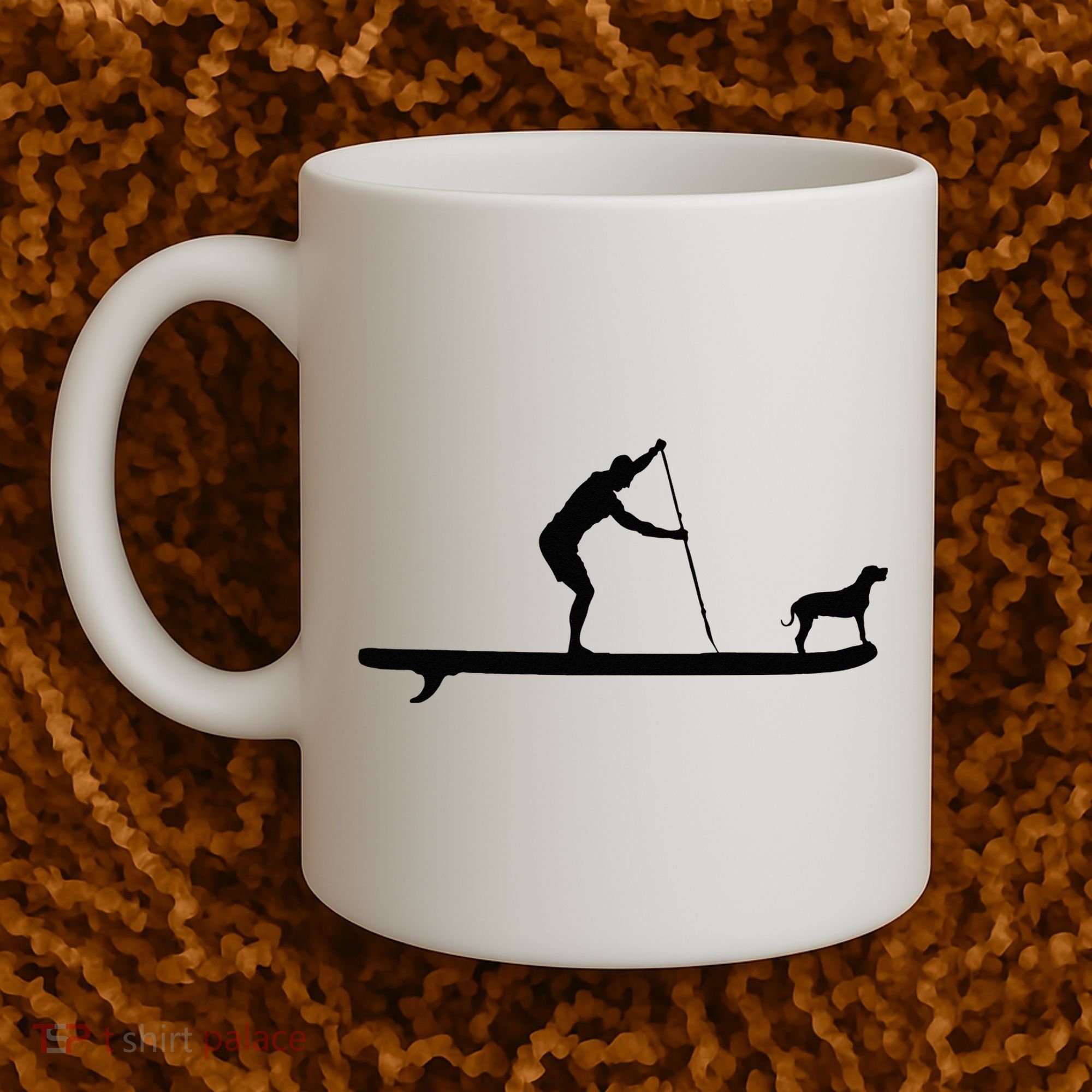 SUP Dog Stand Up Paddle Board Paddling Surf Surfing Coffee Mug