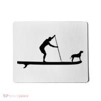 SUP Dog Stand Up Paddle Board Paddling Surf Surfing Mousepad thumb 0