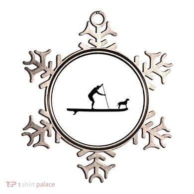 SUP Dog Stand Up Paddle Board Paddling Surf Surfing Ornament