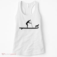SUP Dog Stand Up Paddle Board Paddling Surf Surfing Women's Tank Top thumb 0