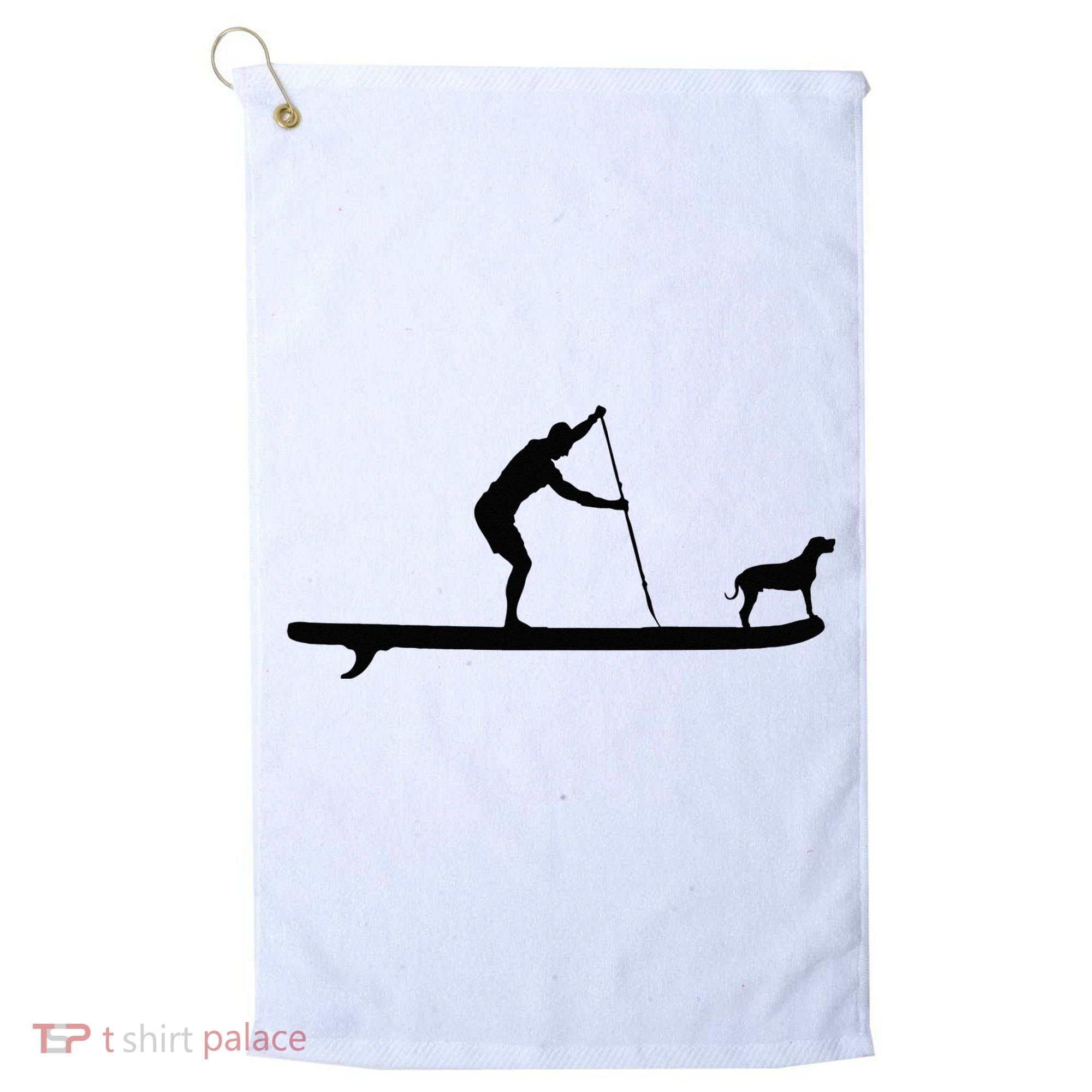 SUP Dog Stand Up Paddle Board Paddling Surf Surfing Golf Towel