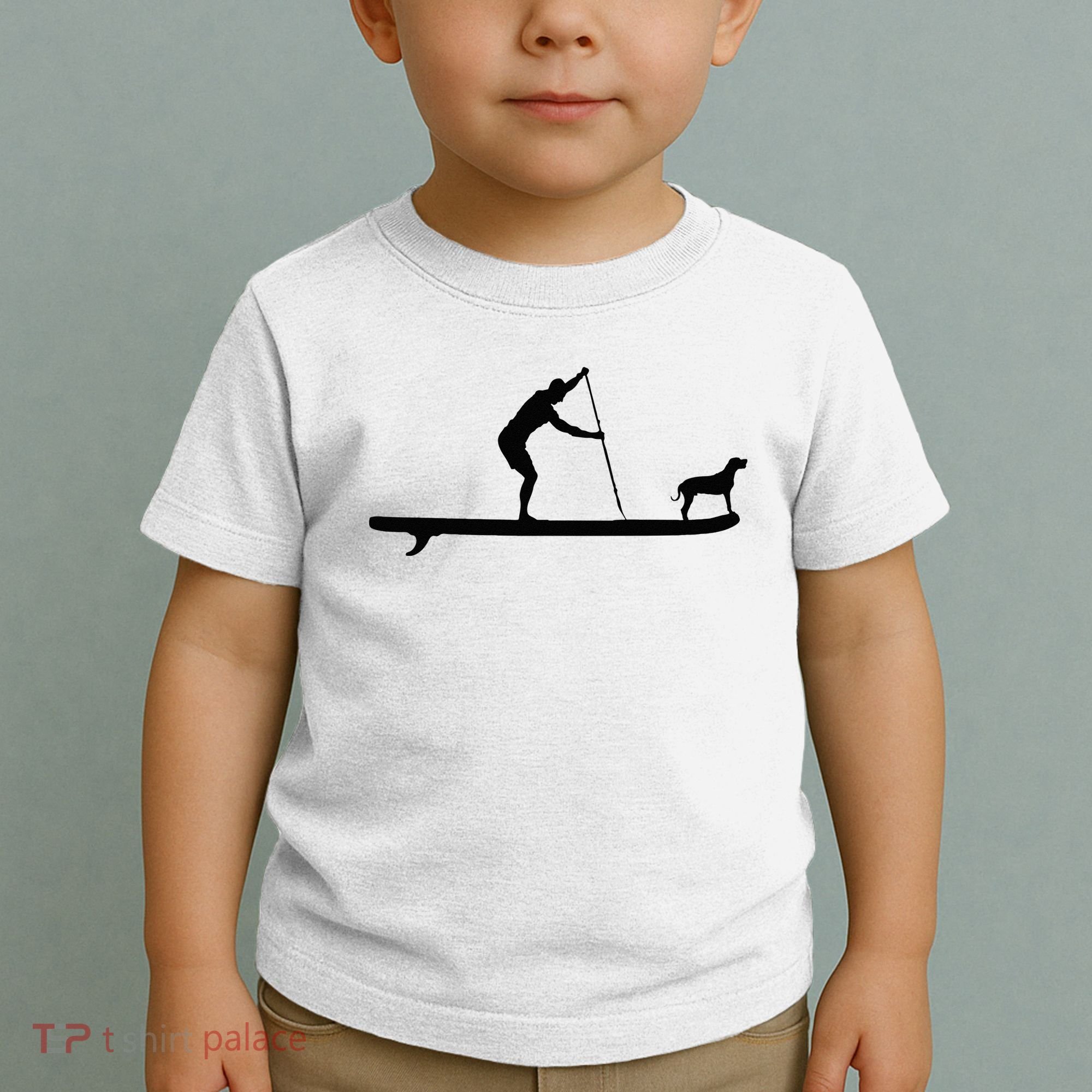 SUP Dog Stand Up Paddle Board Paddling Surf Surfing Toddler T-Shirt
