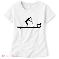 SUP Dog Stand Up Paddle Board Paddling Surf Surfing Women's T-Shirt thumb 0