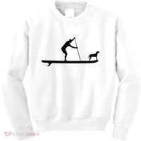 SUP Dog Stand Up Paddle Board Paddling Surf Surfing Kids Sweatshirt thumb 0