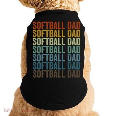 Softball Dad Softball Dad Gift Doggie Tank