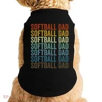 Softball Dad Softball Dad Gift Doggie Tank thumb 0