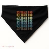 Softball Dad Softball Dad Gift USA-Made Doggie Bandana thumb 0