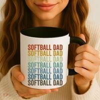 Softball Dad Softball Dad Gift Coffee Mug thumb 3