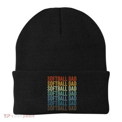 Softball Dad Softball Dad Gift Beanie