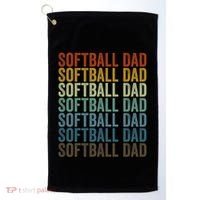 Softball Dad Softball Dad Gift Golf Towel thumb 0