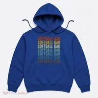 Softball Dad Softball Dad Gift Hoodie thumb 0