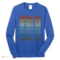 Softball Dad Softball Dad Gift Long Sleeve Shirt thumb 0