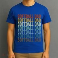 Softball Dad Softball Dad Gift T-Shirt thumb 3