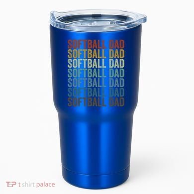 Softball Dad Softball Dad Gift Tumbler