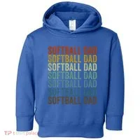 Softball Dad Softball Dad Gift Toddler Hoodie thumb 0