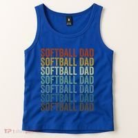 Softball Dad Softball Dad Gift Tank Top thumb 2