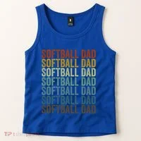Softball Dad Softball Dad Gift Tank Top thumb 2