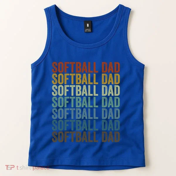 Softball Dad Softball Dad Gift Tank Top