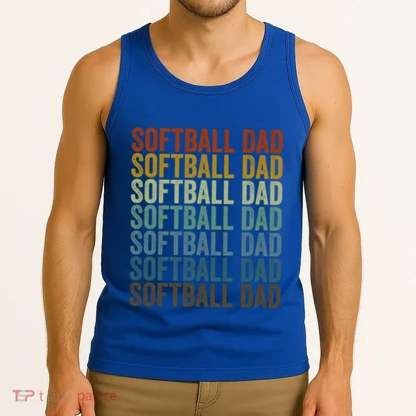 Softball Dad Softball Dad Gift Tank Top