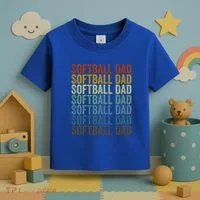 Softball Dad Softball Dad Gift Toddler T-Shirt thumb 3