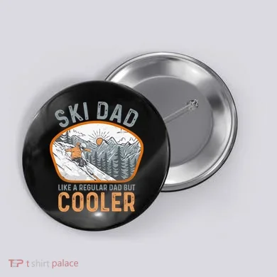 Ski Dad Button