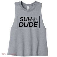 Suh Dude Women's Racerback Cropped Tank thumb 0