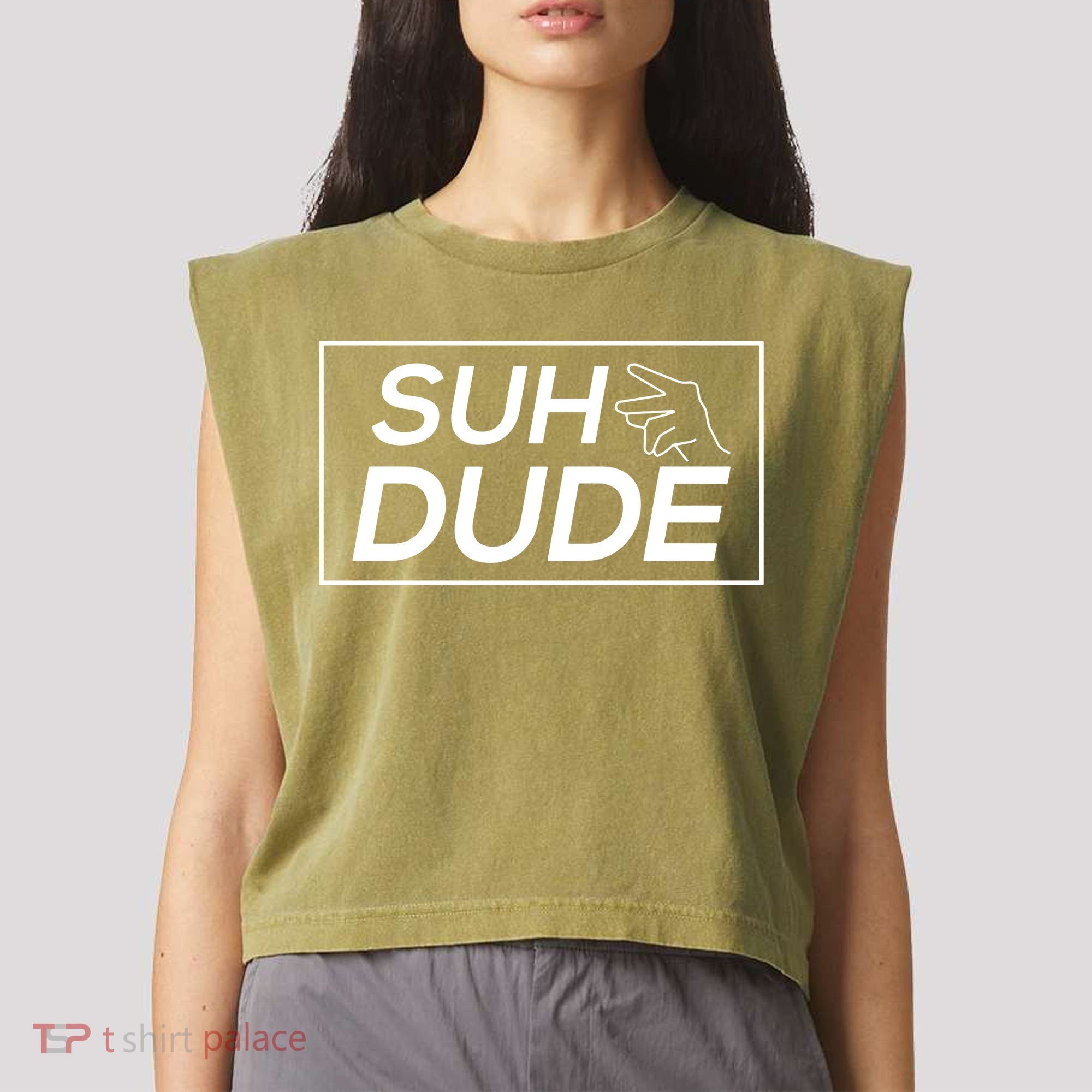 Suh Dude Garment-Dyed Women's Muscle Tee