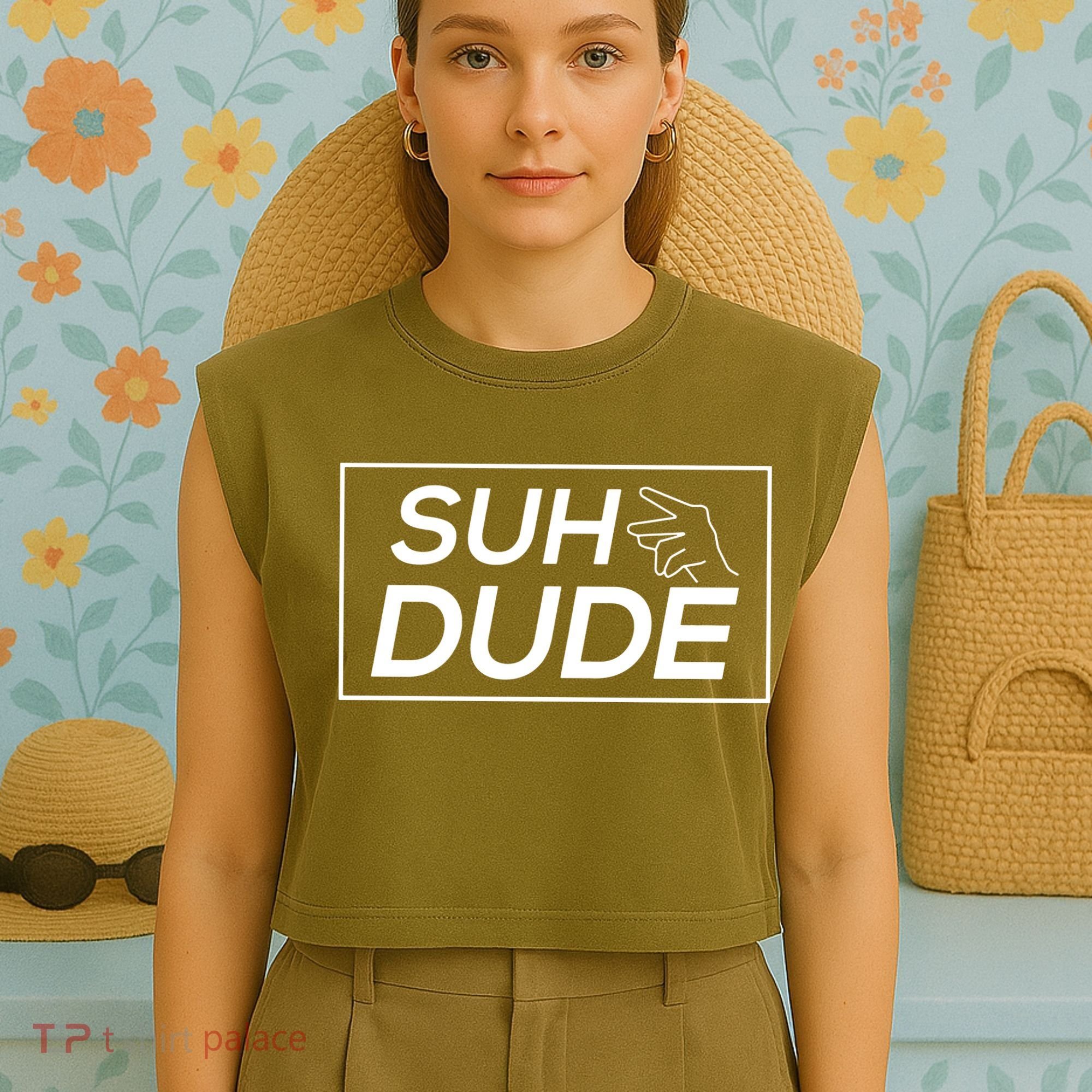 Suh Dude Garment-Dyed Women's Muscle Tee