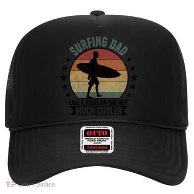 Surfing Dad Surfer Papa Funny Cool Gift Hat