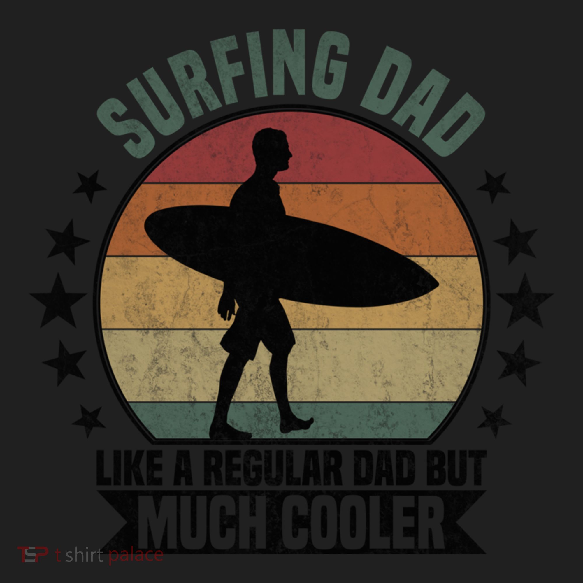 Surfing Dad Surfer Papa Funny Cool Gift Hat
